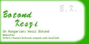 botond keszi business card